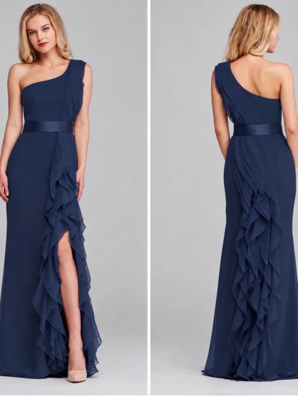 One shoulder formal dress